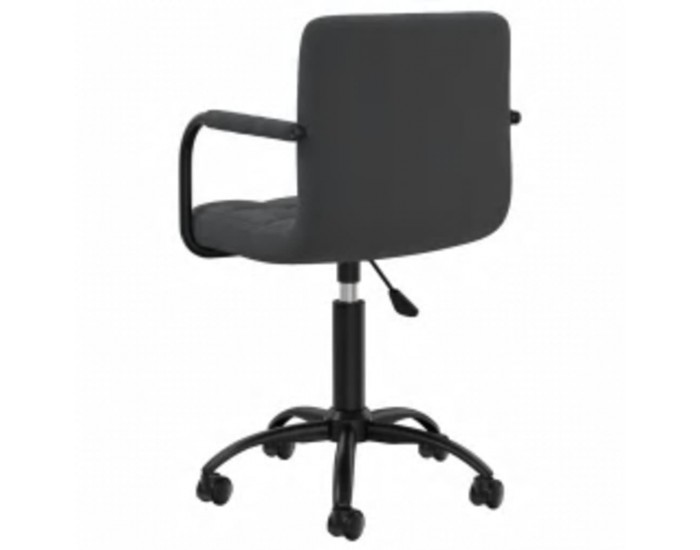 Sonata H Въртящи се трапезни столове, 6 бр, черни, кадифе