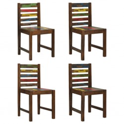 Sonata H Трапезни столове, 4 бр, регенерирано дърво масив - Scaune de dining
