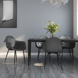 Sonata H Трапезни столове, 4 бр, сиви, PP - Scaune de dining