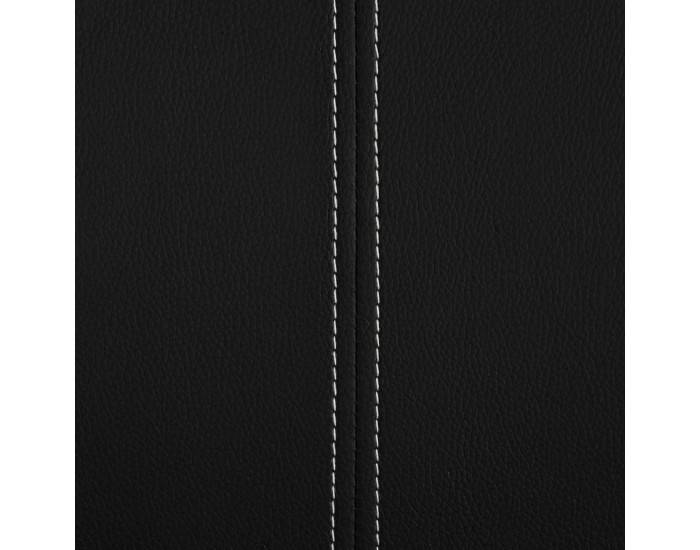 Sonata H Конзолни трапезни столове, 6 бр, черни, изкуствена кожа