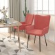 Sonata H Трапезни столове, 2 бр, розови, кадифе