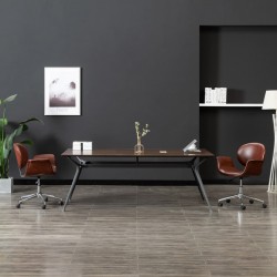 Sonata H Въртящ се трапезен стол, кафяв, изкуствена кожа - Scaune de dining