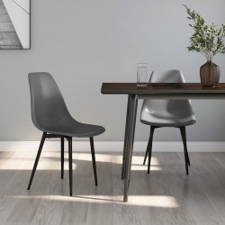 Sonata H Трапезни столове, 2 бр, сиви, PP - Scaune de dining
