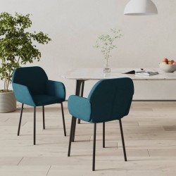 Sonata H Трапезни столове, 2 бр, сини, кадифе - Scaune de dining