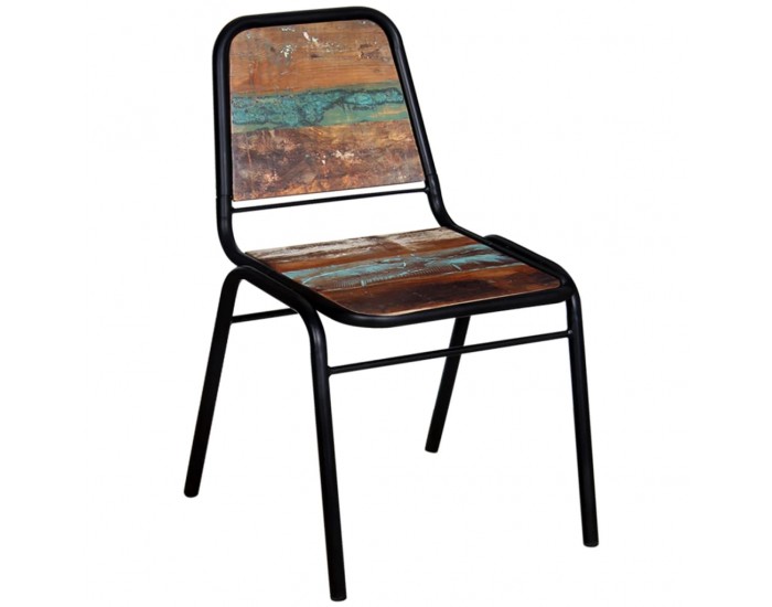 Sonata H Трапезни столове, 4 бр, регенерирано дърво масив