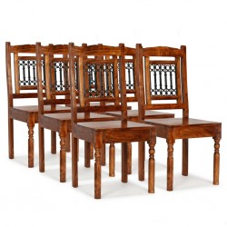 Sonata H Трапезни столове, 6 бр, масивно дърво, класически - Scaune de dining