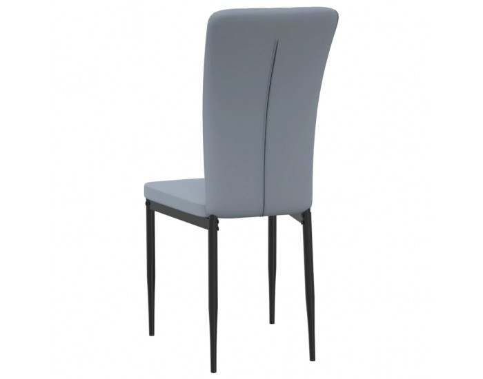 Sonata H Трапезни столове, 4 бр, светлосиви, кадифе