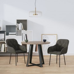 Sonata H Трапезни столове, 2 бр, тъмносиви, кадифе - Scaune de dining