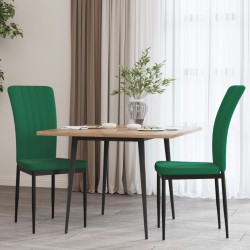 Sonata H Трапезни столове, 2 бр, тъмнозелени, кадифе - Scaune de dining