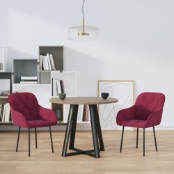 Sonata H Трапезни столове, 2 бр, виненочервени, кадифе - Scaune de dining