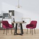 Sonata H Трапезни столове, 2 бр, виненочервени, кадифе