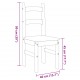Sonata H Трапезни столове 2 бр 40x46x99 см бор масив