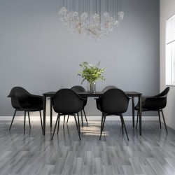 Sonata H Трапезни столове, 6 бр, черни, PP - Scaune de dining