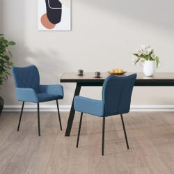 Sonata H Трапезни столове, 2 бр, сини, текстил - Scaune de dining
