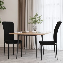 Sonata H Трапезни столове, 2 бр, черни, кадифе - Scaune de dining