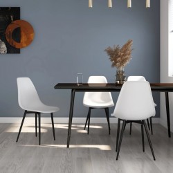 Sonata H Трапезни столове, 4 бр, бели, PP - Scaune de dining