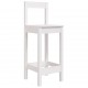 Sonata H Бар столове 2 бр бели 40x41,5x112 см борово дърво масив