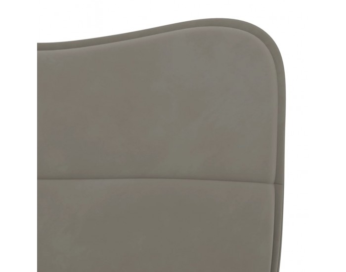 Sonata H Трапезни столове, 2 бр, светлосиви, кадифе