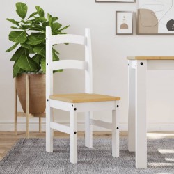 Sonata H Трапезни столове 2 бр бели 40x46x99 см бор масив - Scaune de dining
