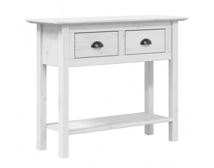 Sonata H Конзолна маса BODO бяла 91x35x74 см бор масив