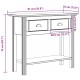 Sonata H Конзолна маса BODO бяла 91x35x74 см бор масив
