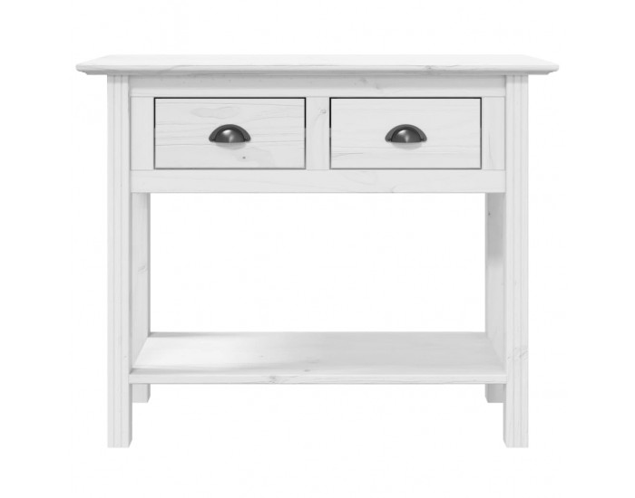 Sonata H Конзолна маса BODO бяла 91x35x74 см бор масив