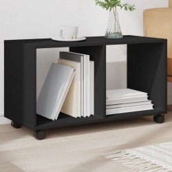 Sonata H Подвижен шкаф, черен, 72x33x42,5 см, инженерно дърво - Măsuțe de living