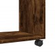 Sonata H Странична маса с колела опушен дъб 70x35x60 см инженерно дърво