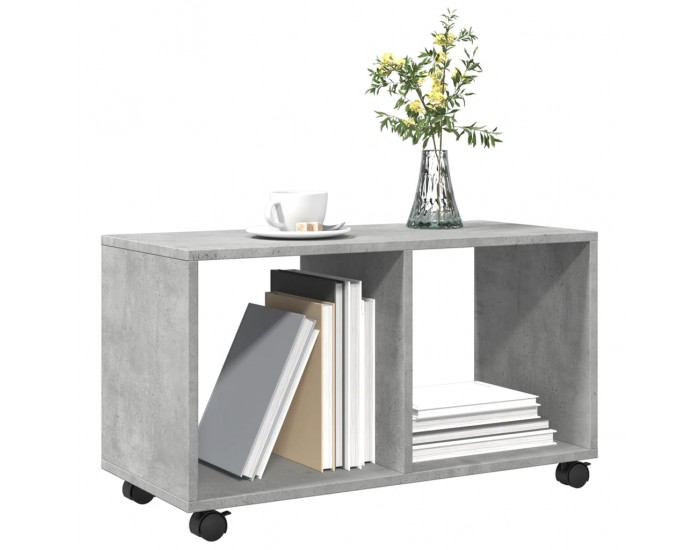 Sonata H Подвижен шкаф, бетонно сив, 72x33x42,5 см, инженерно дърво