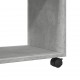 Sonata H Странична маса с колела бетонно сив 70x35x60 см инженерно дърво