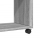 Sonata H Странична маса с колела сив сонома 70x35x60 см инженерно дърво
