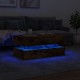 Sonata H Маса за кафе с LED осветление, опушен дъб, 90x50x40 см
