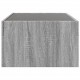 Sonata H Маса за кафе с Infinity LED, сив сонома, 90x50x30 см