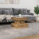 Sonata H Маса за кафе с LED осветление, дъб артизан, 50x50x40 см