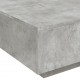 Sonata H Маса за кафе с LED осветление, бетонно сив, 80x80x31 см
