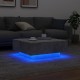 Sonata H Маса за кафе с LED осветление, бетонно сив, 80x80x31 см