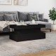 Sonata H Маса за кафе с LED осветление, черна, 90x50x40 см