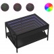 Sonata H Маса за кафе с Infinity LED, черна, 70x50x38 см