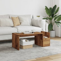 Sonata H Маса за кафе, старо дърво, 90x45x35 см, инженерно дърво - Măsuțe de living