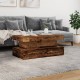 Sonata H Маса за кафе с LED осветление, старо дърво, 90x50x40 см