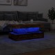 Sonata H Маса за кафе с LED осветление, старо дърво, 90x50x40 см