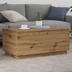 Sonata H Маса за кафе с LED осветление, дъб артизан, 90x50x40 см - Măsuțe de living