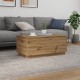 Sonata H Маса за кафе с LED осветление, дъб артизан, 90x50x40 см