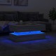 Sonata H Маса за кафе с LED осветление, сив сонома, 90x50x40 см