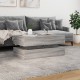 Sonata H Маса за кафе с LED осветление, сив сонома, 90x50x40 см