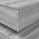 Sonata H Маса за кафе с LED осветление, сив сонома, 90x50x40 см