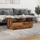 Sonata H Маса за кафе с LED осветление, старо дърво, 90x49x40 см