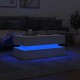 Sonata H Маса за кафе с LED осветление, бяла, 90x50x40 см