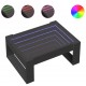 Sonata H Маса за кафе с Infinity LED, черна, 70x53x30 см