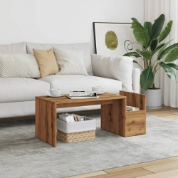 Sonata H Комплект кафе маси, дъб сонома, 90x45x35 см, инженерно дърво - Măsuțe de living
